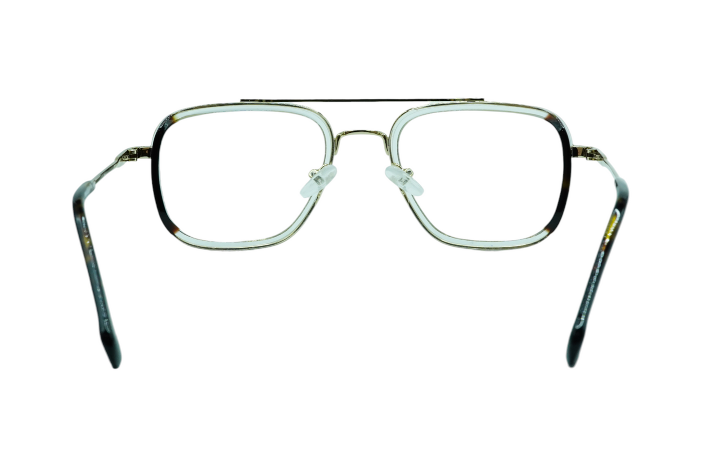 MONT JACOB-1869 Gold Metal Rectangle Eyeglasses