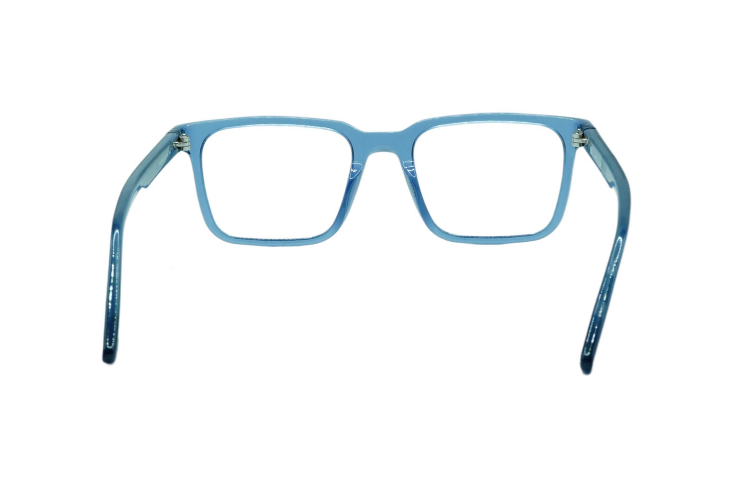 POLICE VPLF76K Transparent Blue Color Rectangle Eyeglasses