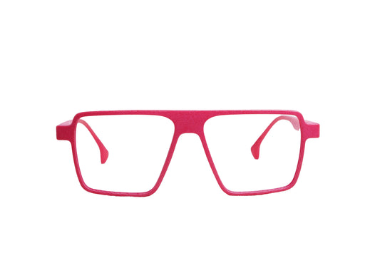 STONES 3D ACOUSTIC L Red Color Rectangle Eyeglasses