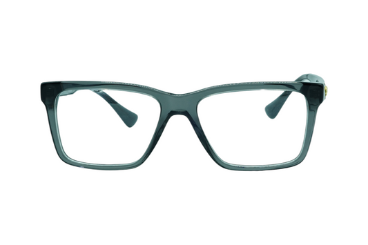 VERSACE 3328 Transparent black color Rectangle Eyeglasses