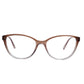 ARMANI EXCHANGE  AX3053 Transparent Brown Cateye Eyeglasses
