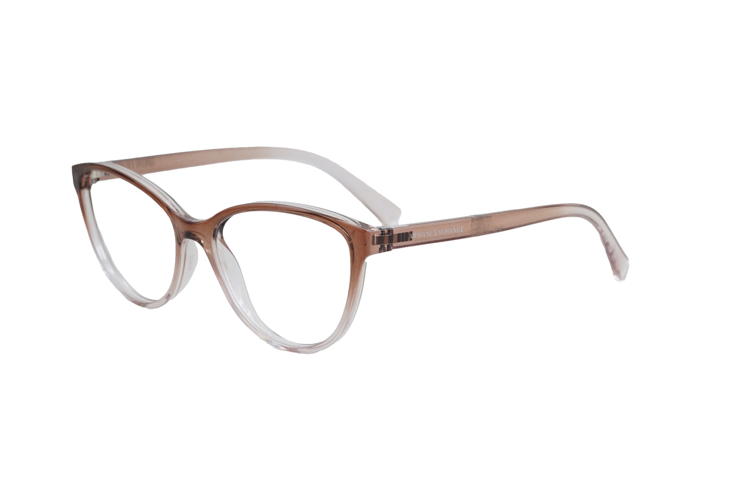 ARMANI EXCHANGE  AX3053 Transparent Brown Cateye Eyeglasses
