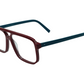 FED FOCUS-FD103 Red & Blue Rectangle Eyeglasses