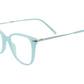 FED FOCUS-FD158 Light Blue Color Cat Eye Eyeglasses