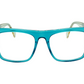 I.Graphic YC-28012  Blue & Yellow Color Rectangle  Eyeglasses