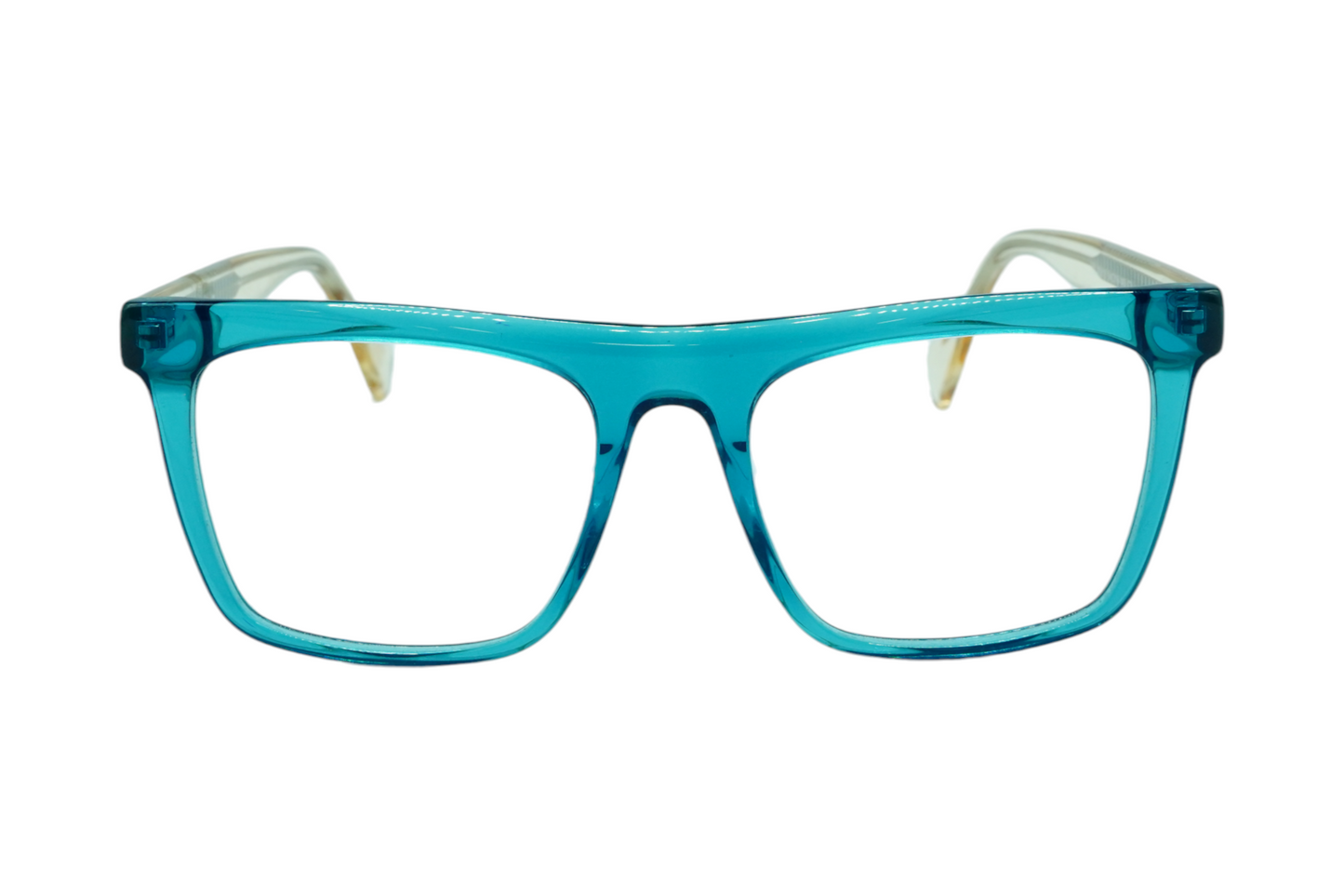 I.Graphic YC-28012  Blue & Yellow Color Rectangle  Eyeglasses