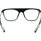 INTENSE FOCUS-STRAIGHT LINE 8 black & Gold  Rectangle Eyeglasses