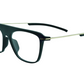 INTENSE FOCUS-STRAIGHT LINE 8 black & Gold  Rectangle Eyeglasses