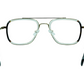 MONT JACOB-1869 Gold Metal Rectangle  Eyeglasses