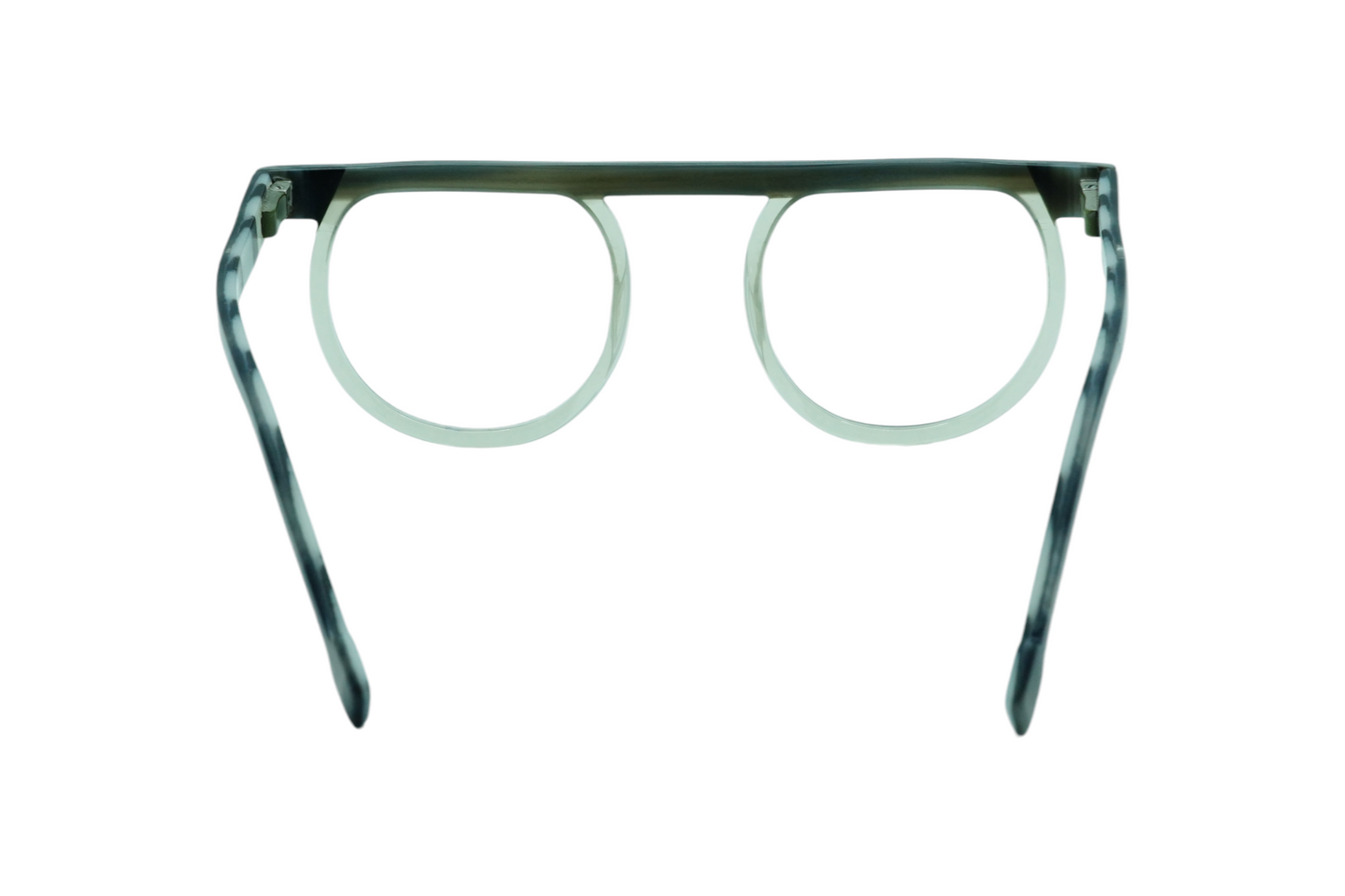 PAGE4 STRAIGHT 1 Transparent Grey Round  Eyeglasses