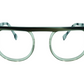 PAGE4 STRAIGHT 1 Transparent Grey Round  Eyeglasses