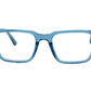 POLICE VPLF76K Transparent Blue  Color Rectangle  Eyeglasses
