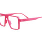STONES 3D  ACOUSTIC L  Red Color Rectangle Eyeglasses