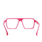 STONES 3D  ACOUSTIC L  Red Color Rectangle Eyeglasses