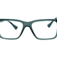 VERSACE 3328 Transparent black  color Rectangle Eyeglasses